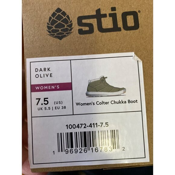 Stio Colter Chukka Insulated Boot Dark Olive Suede Weatherproof Size 7.5 - Picture 11 of 11